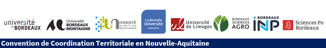 logos des établissements de la Coopération de coordination territoriale de Nouvelle-Aquitaine