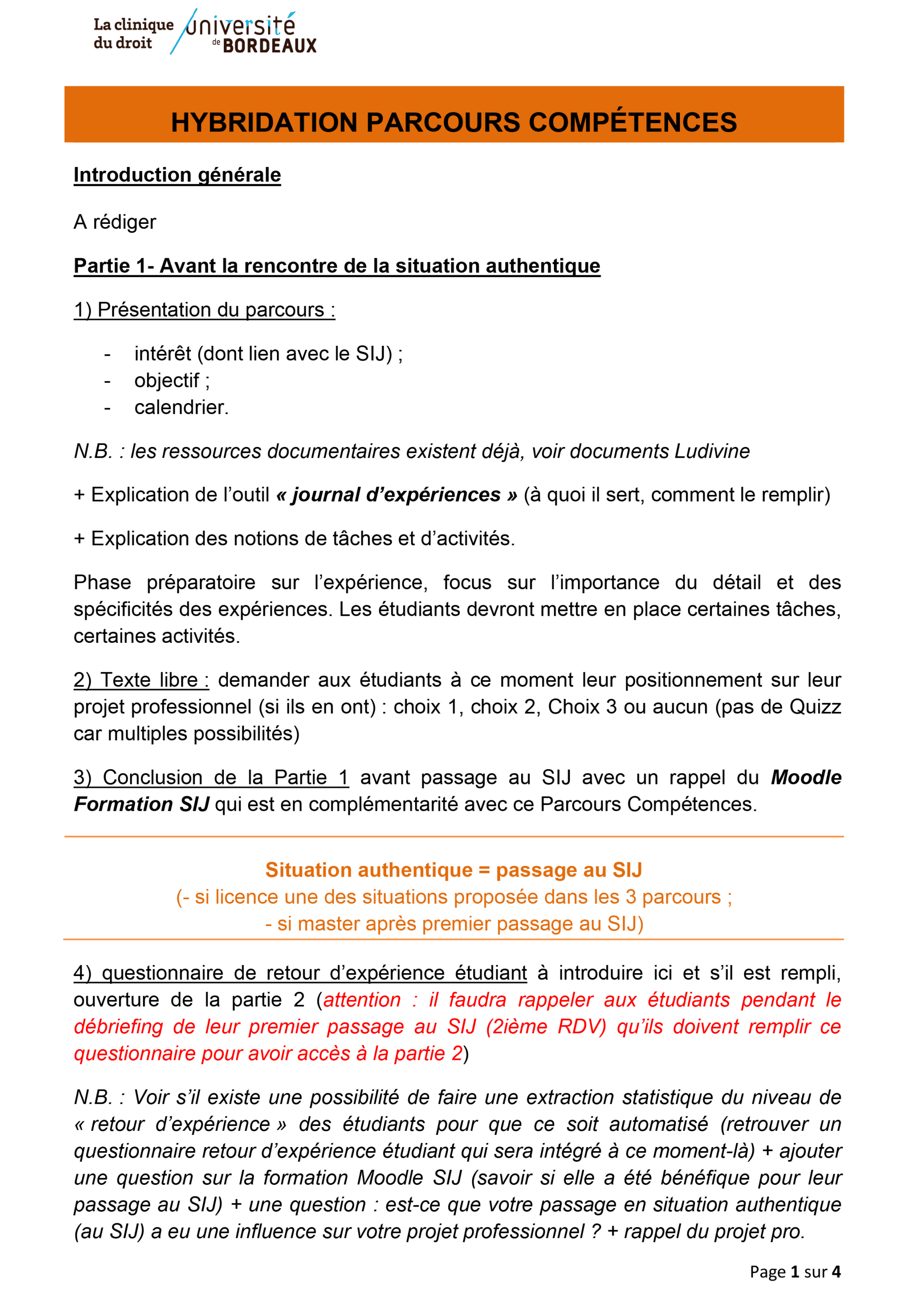 Exemple de scénarisation hybridation parcours compétences.