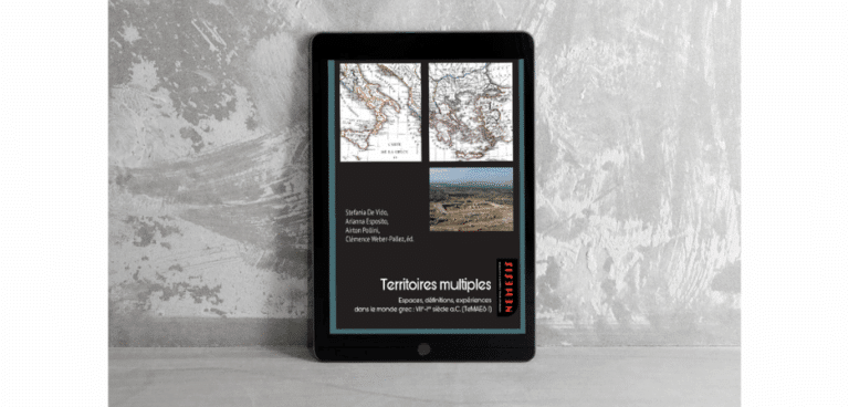 mockup de la publication Territoires multiples. Espaces, définitions, expériences dans le monde grec : VIIe-Ier siècle av. J.-C. (TeMAES I)