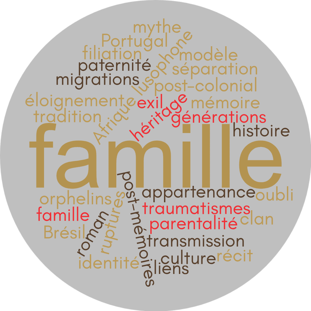 Mots clés de la publication : Famille; Récit; Mémoire; Transmission; Héritage; Liens; Générations; Filiation; Parentalité; Paternité; Identité; Oubli; Traumatismes; Post-mémoires; Appartenance; Roman; Histoire; Tradition; Culture; Clan; Modèle; Mythe; Exil; Migrations; Post-colonial; Séparation; Eloignement; Ruptures; Orphelins; Afrique lusophone; Brésil; Portugal;