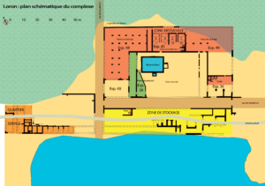 Fig. 3. Plan schématique de l’atelier de Loron (d'après Jean-Courret 2010, 24).