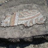 Fig. 40. Salle d’apparat : fragment replacé de la partie centrale. Pavement central