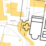 Fig. 48. Emplacement des murs de l’Ouest. Murs ouest