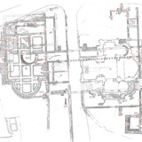 Fig. 6. Numérotation des murs (plan d’après J. Doreau). Numérotation des murs