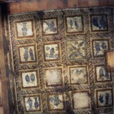 Fig. 67. Mosaïque de la piscine (cl. M.-P. Raynaud, CNRS). mosaïque piscine