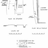 Fig. 51. Relevé des vestiges découverts par Max Sarradet. Relevé des vestiges découverts par Max Sarradet.