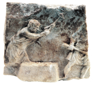Fig. 4. Bas–relief du marbrier de Pola–Starac 2006b, 102, n° 71.