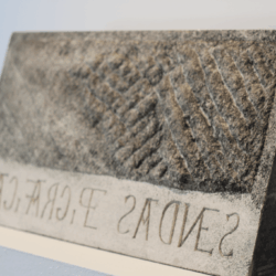 Le bloc inscrit, galerie de la Casa de Velázquez © CVZ.