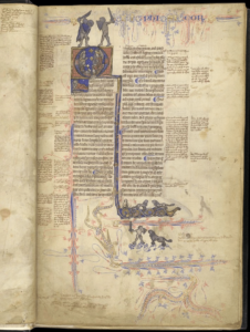 Aristotle, Libri Naturales, abondamment glosé, XIIIe siècle. London, British Library, Harley Ms. 3487.