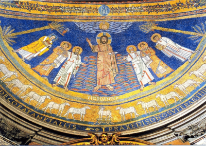 Rome, Sainte-Praxède, mosaïque de l’abside.