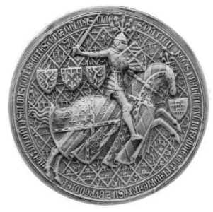 3e Grand Sceau de Philippe II de Bourgogne, 1342-1404.