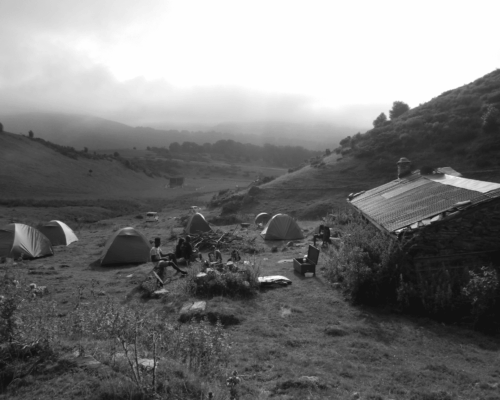 Bivouac, Hourquette d’Ancizan, août 2018. Corinne Mathou.