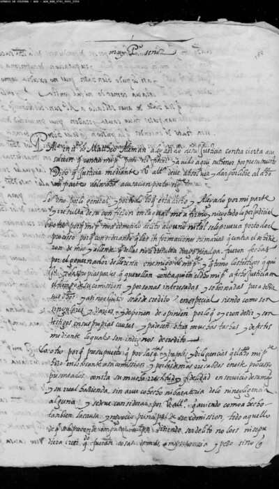 Apéndice 10: escrito del procurador Pero Alonso, a 14 de marzo, en nombre de Mateo Alemán, solicitando su absolución y libertad (AGS, EH, leg. 761, doc. 168).