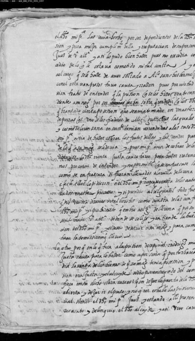 Apéndice 10: escrito del procurador Pero Alonso, a 14 de marzo, en nombre de Mateo Alemán, solicitando su absolución y libertad (AGS, EH, leg. 761, doc. 168).