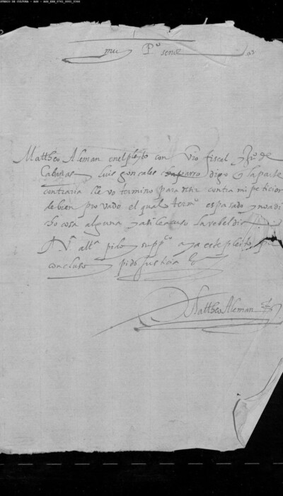 Apéndice 14: carta de Mateo Alemán, 12 junio de 1584 (AGS, EH, leg. 761, doc. 173).