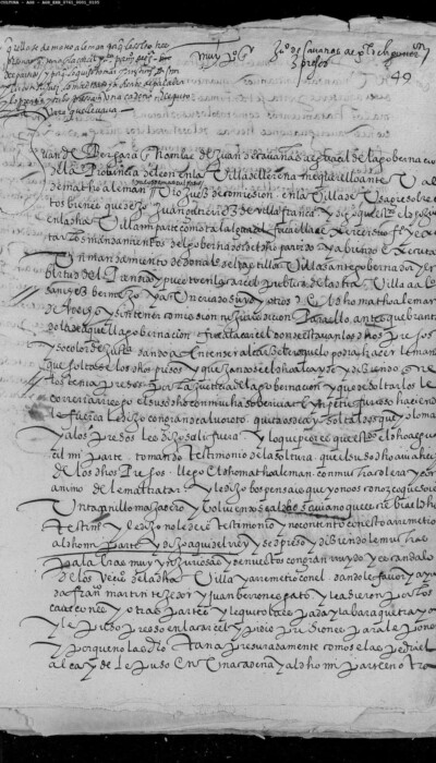 Apéndice 3: carta del alguacil Cabañas a Felipe II, 24 de junio de 1583, denunciando a Mateo Alemán (AGS, EH, leg. 761, doc. 49).