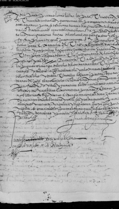 Apéndice 3: carta del alguacil Cabañas a Felipe II, 24 de junio de 1583, denunciando a Mateo Alemán (AGS, EH, leg. 761, doc. 49).